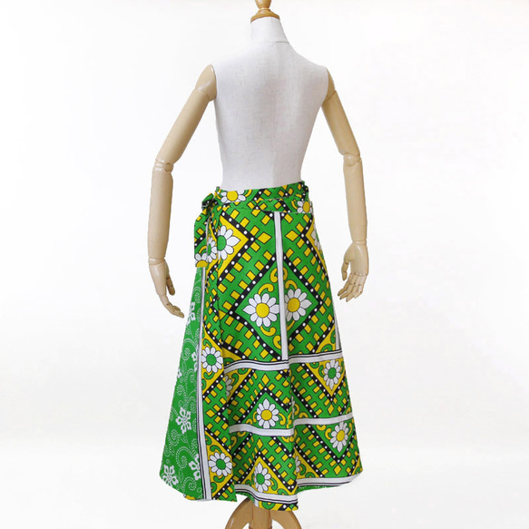 カンガの巻きスカート｜アフリカ布スカート ロングスカート アフリカンプリント M1332577532(10270円)