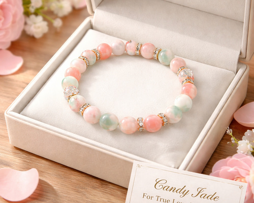 送料無料♪聖なる石『恋愛成就＊幸運＊健康』キャンディジェイド