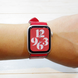 Apple Watch 腕時計ベルト 腕時計バンド 牛革レザー 全ケースサイズ制作 21色から選択可能 12枚目の画像