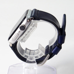 Apple Watch 腕時計ベルト 腕時計バンド 牛革レザー 全ケースサイズ制作 21色から選択可能 4枚目の画像