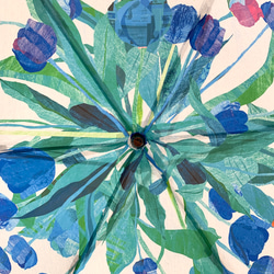 青に染まる花 ［アート折り畳み雨傘/SUSTO］ 3枚目の画像