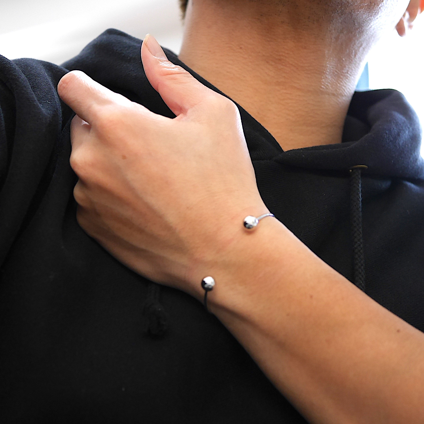 SILVER925-11 バングル シルバ−925 調整可能　巾着付  ジュエリー シルバー ゴールド ブレスレット