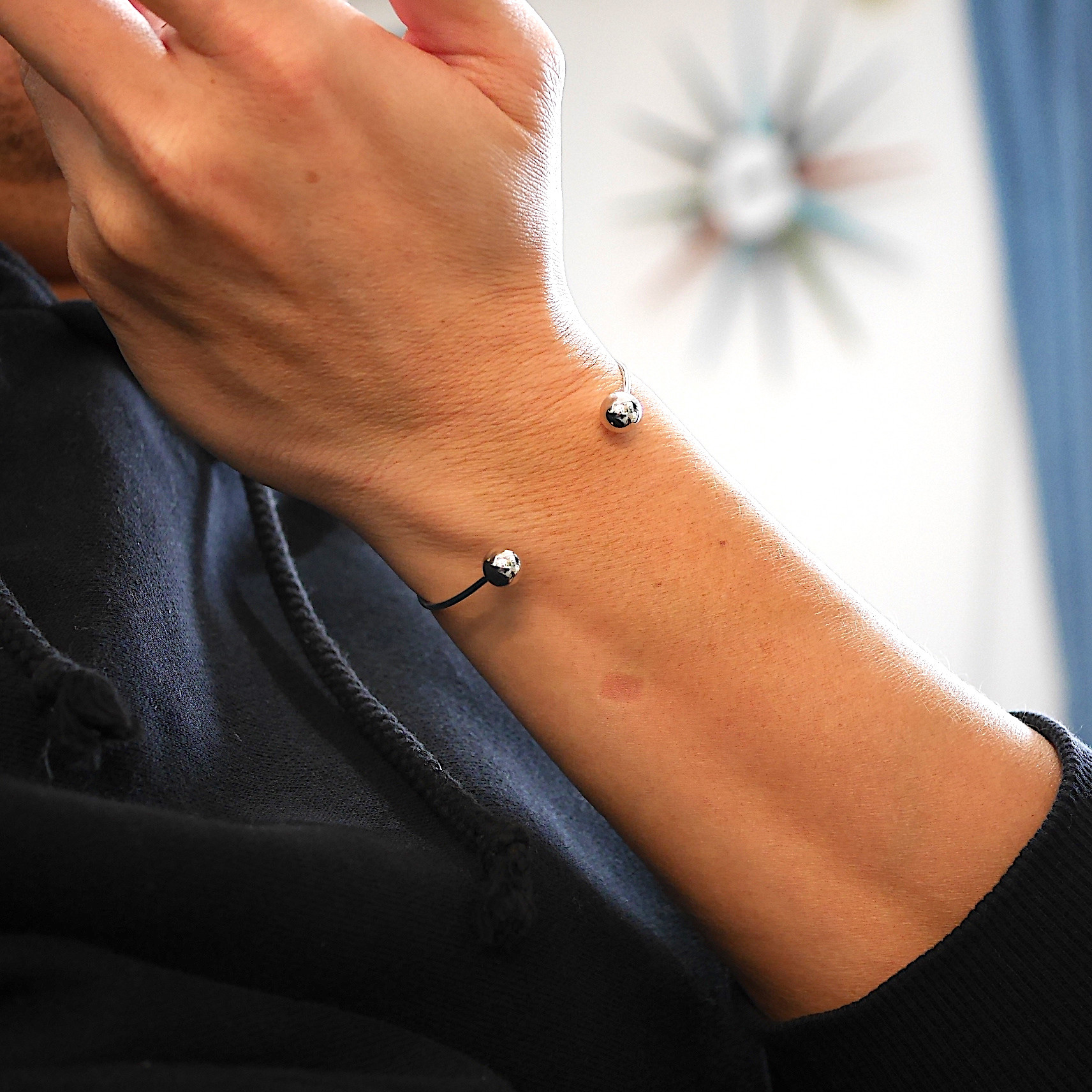 SILVER925-11 バングル シルバ−925 調整可能　巾着付  ジュエリー シルバー ゴールド ブレスレット