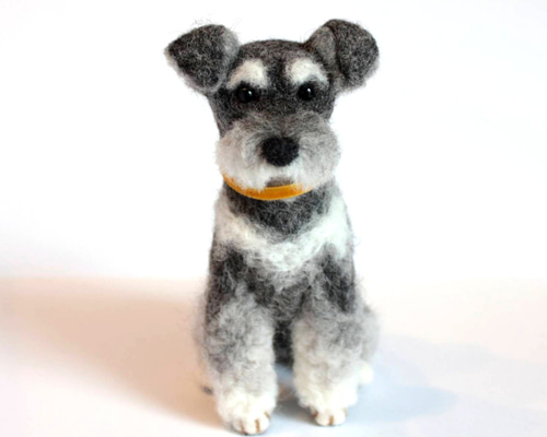 小さいけれどシュナウザー 羊毛フェルト 森で逢えたら 通販 8621165