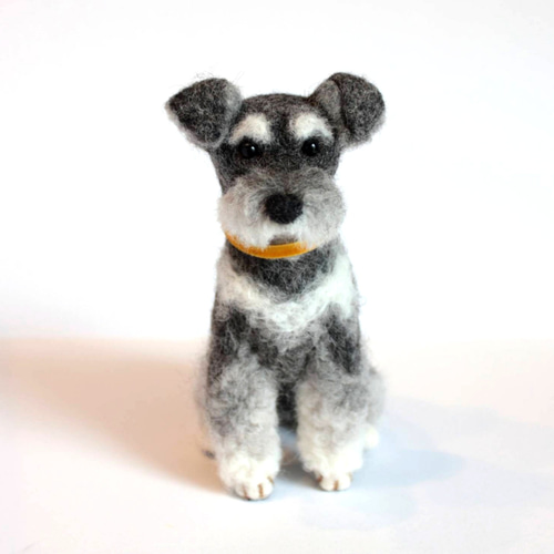 小さいけれどシュナウザー 羊毛フェルト 森で逢えたら 通販 8621165