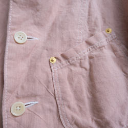 linen jacket　pink gray 第9張的照片
