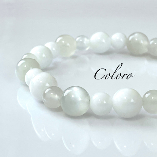 送料無料】☆ホワイトムーンストーン・ホワイトオニキス☆天然石