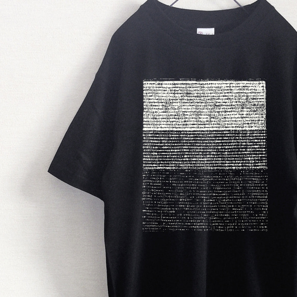 monochrome　メンズ・レディース　Tシャツ（黒） 1枚目の画像