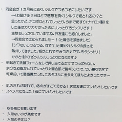 京都発　シルク美肌クロス　ボディ・角質用　ハーフサイズ 5枚目の画像