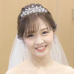 ティアラ　花嫁　結婚式　パール　ビジュー　プリンセス　挙式　ウェディング　ブライダル　クラシカル　ティアラ  T38 1枚目の画像