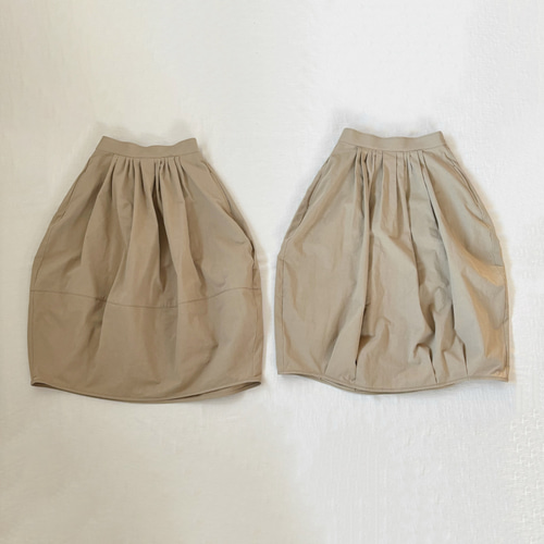 軽やかバルーンスカート(身頃切替え仕様) ロングスカート（マキシ丈 
