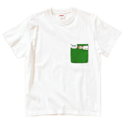 半袖 ポケット付 Tシャツ 『シバフイズナイス 女子』 メンズ レディース 芝生 2枚目の画像