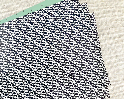 デザインペーパー】とり市松模様【A4・20枚】 包装紙・ラッピング