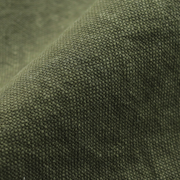 適合A4 Nueng帆布+真牛皮方型（卡其色）的單肩包 ls005 第5張的照片