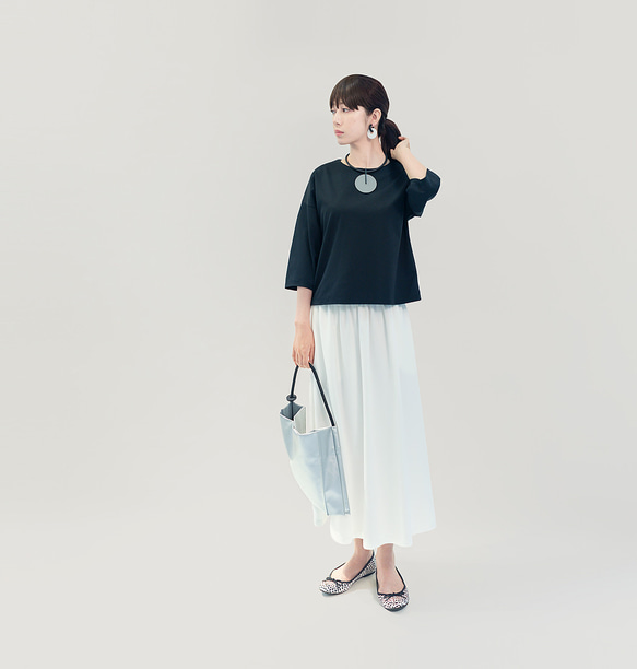 接触冷感 紫外線防止 楽なのにきちんと見える 大人の上質スカート 3色 ●ALETTE● 11枚目の画像