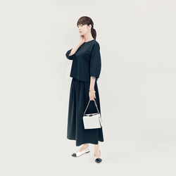 接触冷感 紫外線防止 楽なのにきちんと見える 大人の上質スカート 3色 ●ALETTE● 7枚目の画像