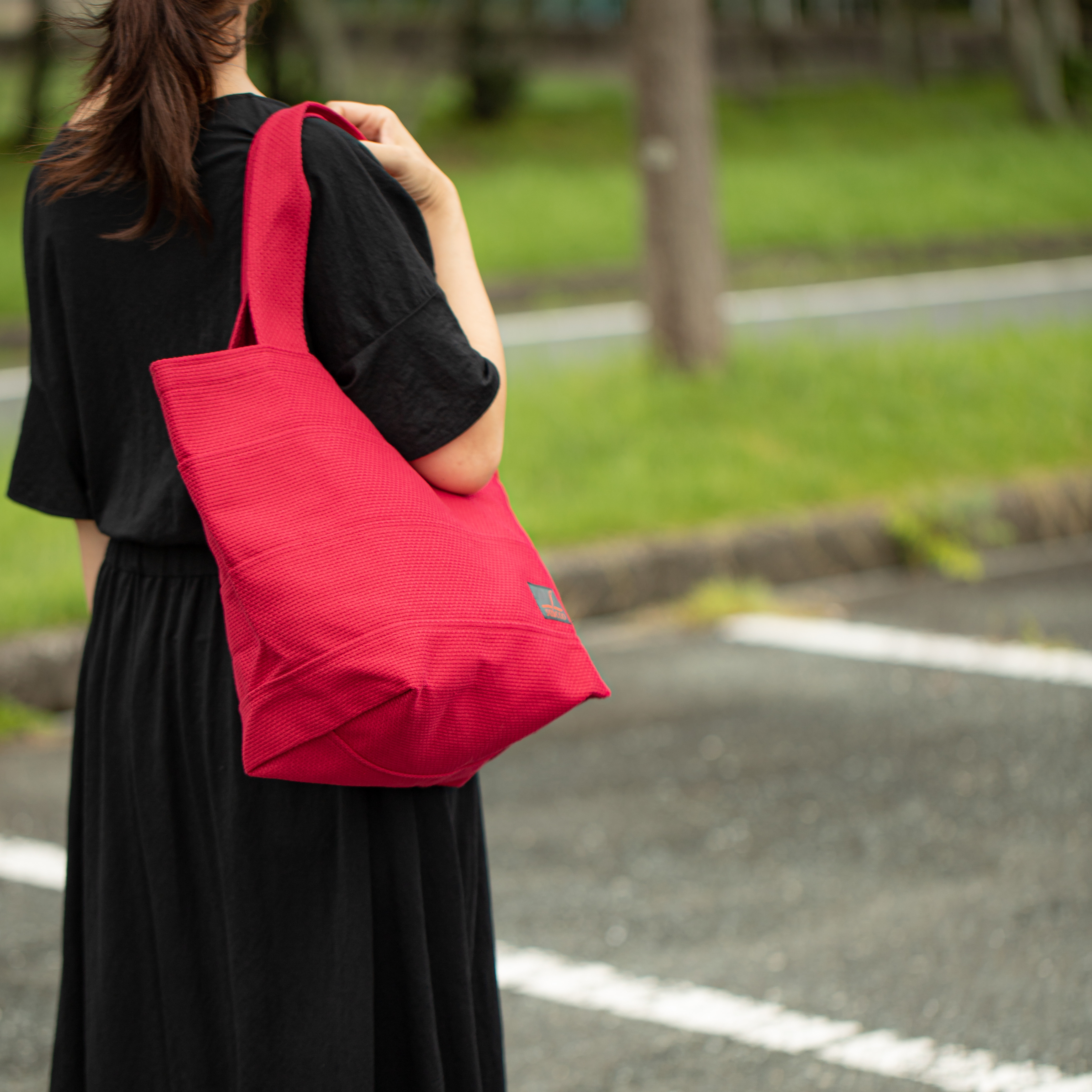 木ノ花　こいなりトートバッグ　刺し子 トートバッグ 02 刺し子 刺繍 ミニトート 和風 名入れ刺繍