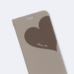 Big Heart♡ココア　手帳型ケース　iPhoneケース　スマホケース 5枚目の画像