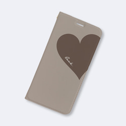 Big Heart♡ココア　手帳型ケース　iPhoneケース　スマホケース 2枚目の画像