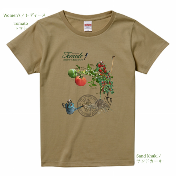 トマトについてならなんでも私に聞いてって言えるTシャツ。 2枚目の画像