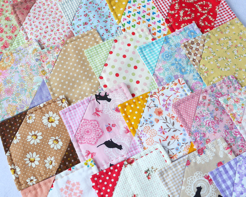 ○送料無料 選べる4枚組 パッチワークのコースター○ コースター こ