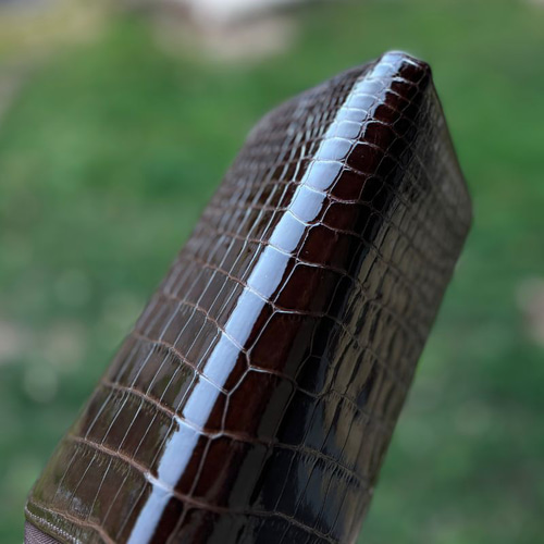 クロコダイル 財布 ブラウン No8033 シャイニングクロコ