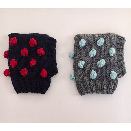 新作♪ 手編み □ タピオカ ニット帽 □ ホッブルのスヌード 犬用 水玉