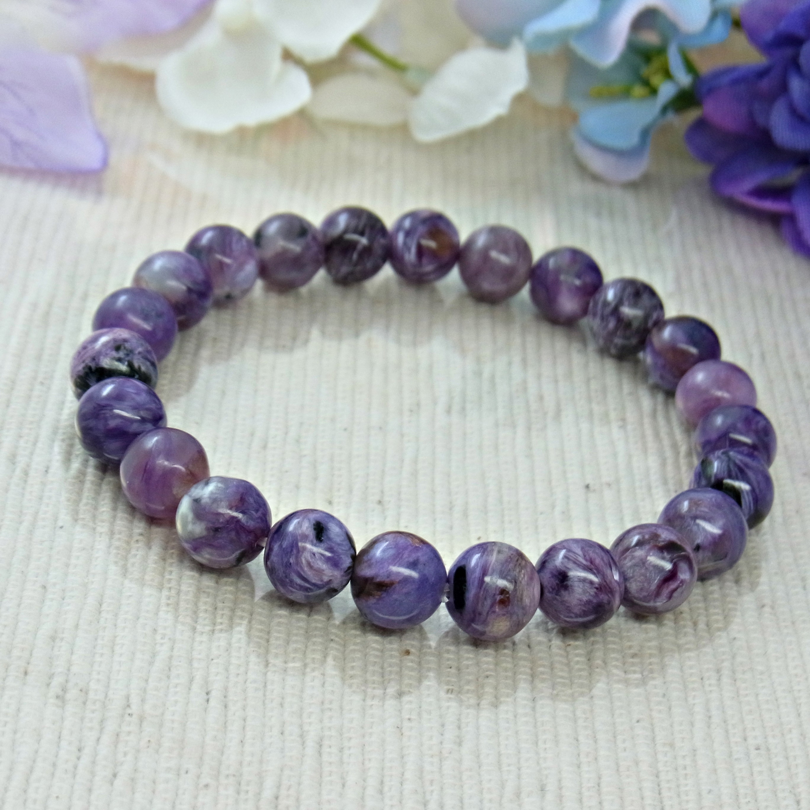 すっごく綺麗！チャロアイト！ 25.5ct☆高品質☆チャロアイト ロシア産 カボション ルース