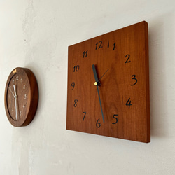 振り子時計〜ウォールナット、オーク、ブラックチェリー 8枚目の画像