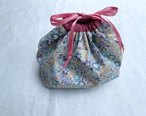 リバティ 巾着 お弁当袋 お弁当巾着 / ミッシェル 選べるサイズ 弁当袋