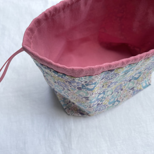 ちぃ＊リバティ生地使用＊ミシェル＊お弁当袋＊巾着 ◇SALE◇リバティ生地使用＊ミシェル＊お弁当袋＊巾着