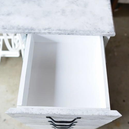 書斎机 white & gray SINGER白脚 机・デスク オーダー店舗什器＆家具