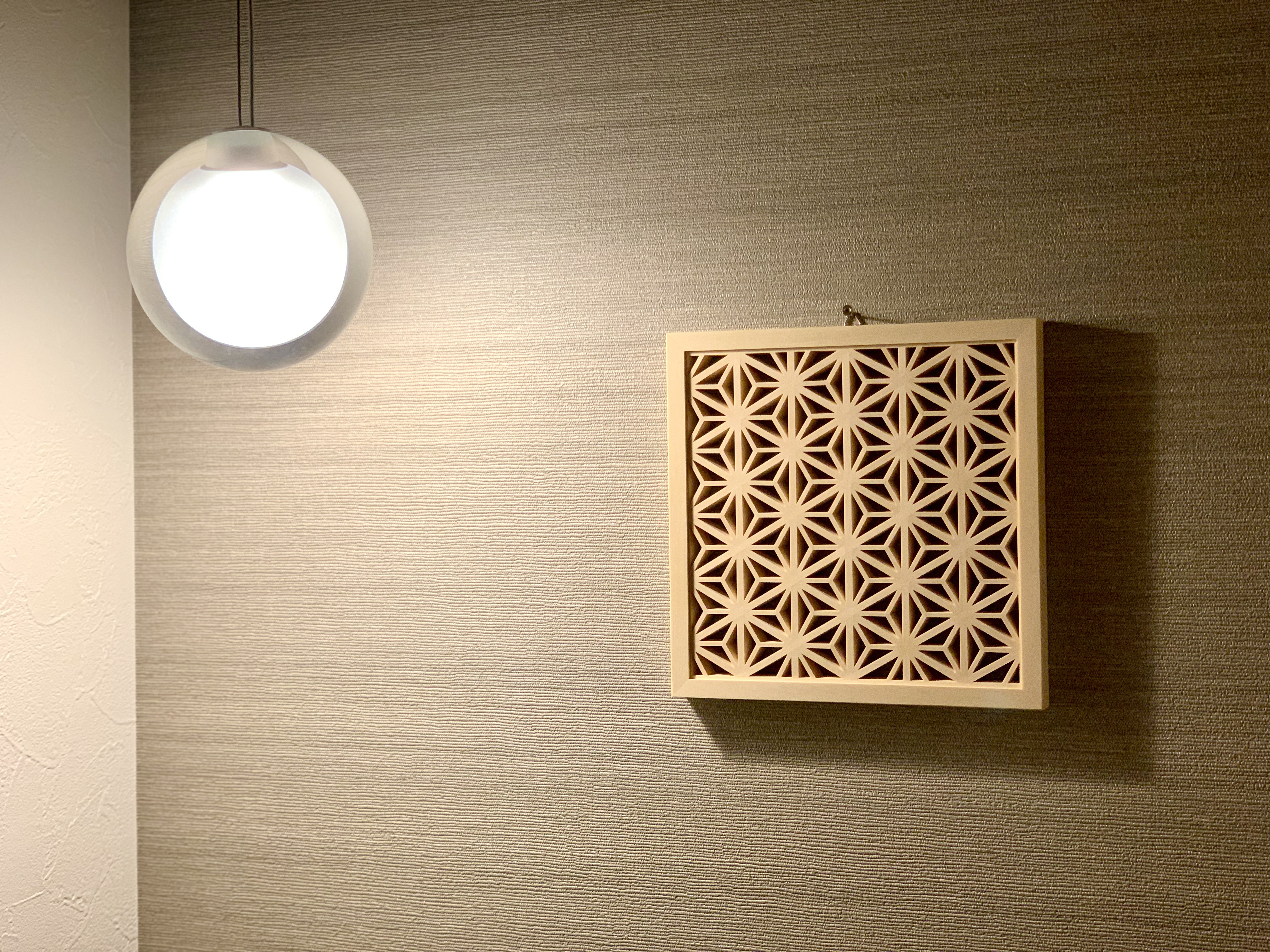 Wall decor -麻の葉  Asanoha-