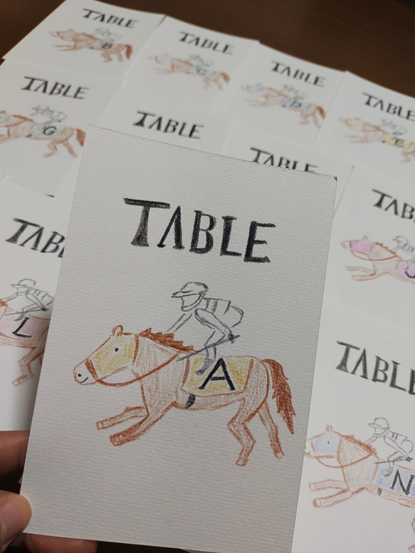テーブルナンバー(1枚1枚手書きで描きます) 9枚目の画像