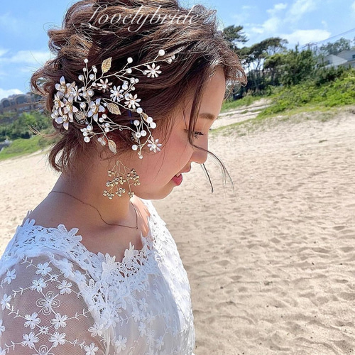 リーフ 葉っぱ ボタニカル ブライダル 結婚式 ヘッドドレス リーフ 葉っぱ ボタニカル ブライダル 結婚式 ヘッドドレス