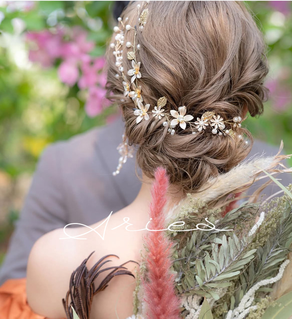 ウェディング　ヘッドアクセサリー ウェディング ヘッドアクセサリー ブライダル 結婚式 二次会 髪飾り