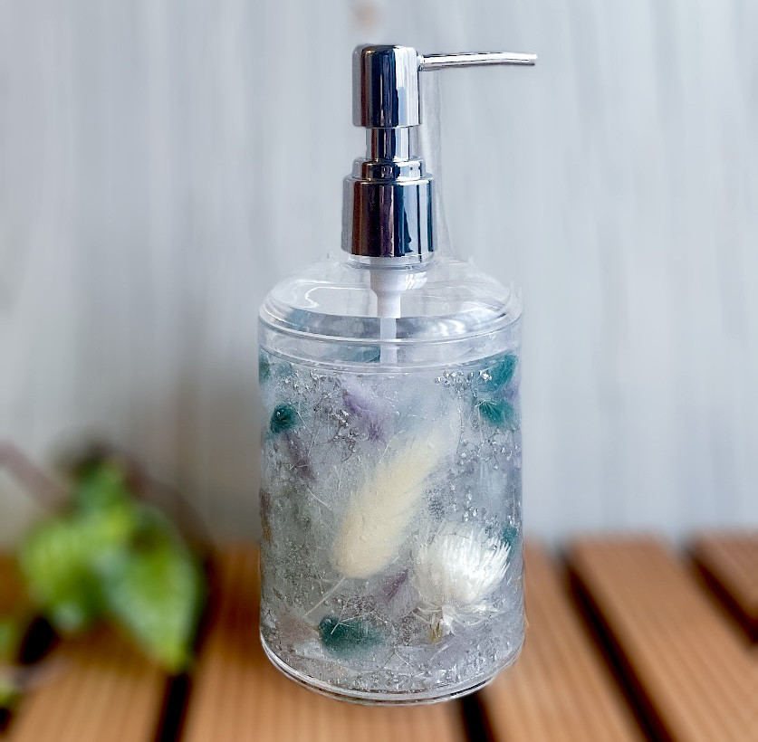 【candy design】ブルー＊ハーバリウムディスペンサー