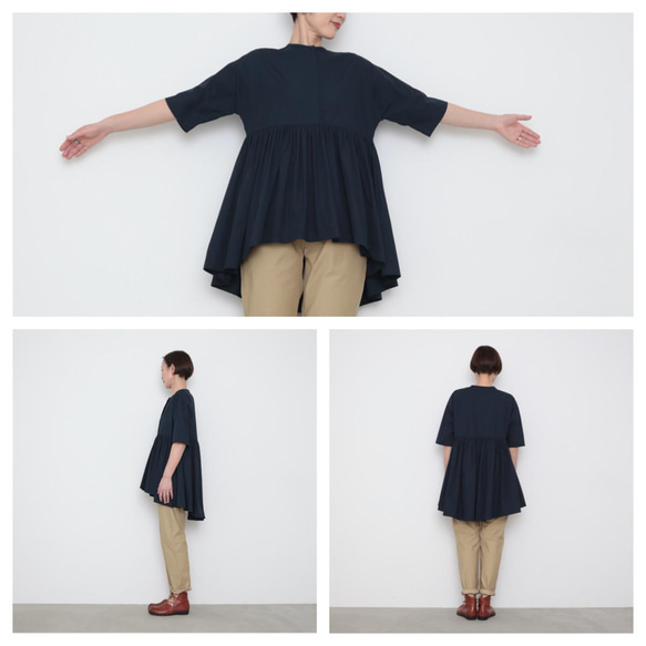 Jellyfish tops / Dark navy 7枚目の画像