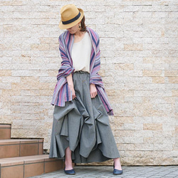 銷量超過1500件！ 【自由調節半身裙】經典百搭的原創單品 * 一件讓你愛不釋手多年的單品 * 每一個動作都展現優美身形 * 灰 第15張的照片