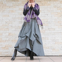 銷量超過1500件！ 【自由調節半身裙】經典百搭的原創單品 * 一件讓你愛不釋手多年的單品 * 每一個動作都展現優美身形 * 灰 第3張的照片