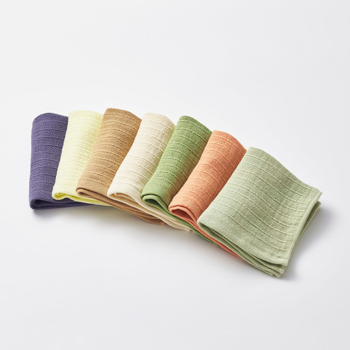 雫～SHIZUKU～】 よれないガーゼハンカチ 大阪の特産野菜で染めた 吸水