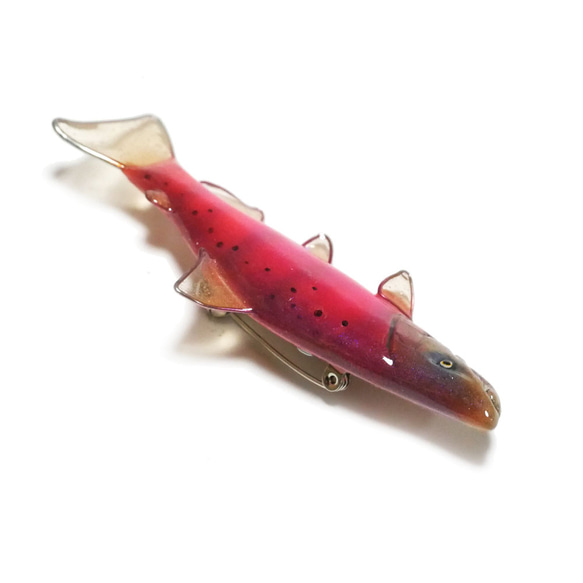 魚胸針（王鮭）/魚飾品 第4張的照片