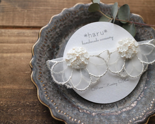 ピンクフラワーレジン×スパンコール♡花びら ピアス イヤリング fit=scale-down,w=1200