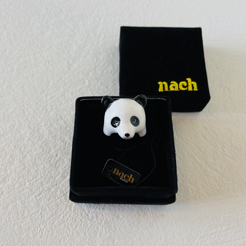 Nach Bijoux/ 磁器リングM_パンダ 指輪・リング ラパンコライユ