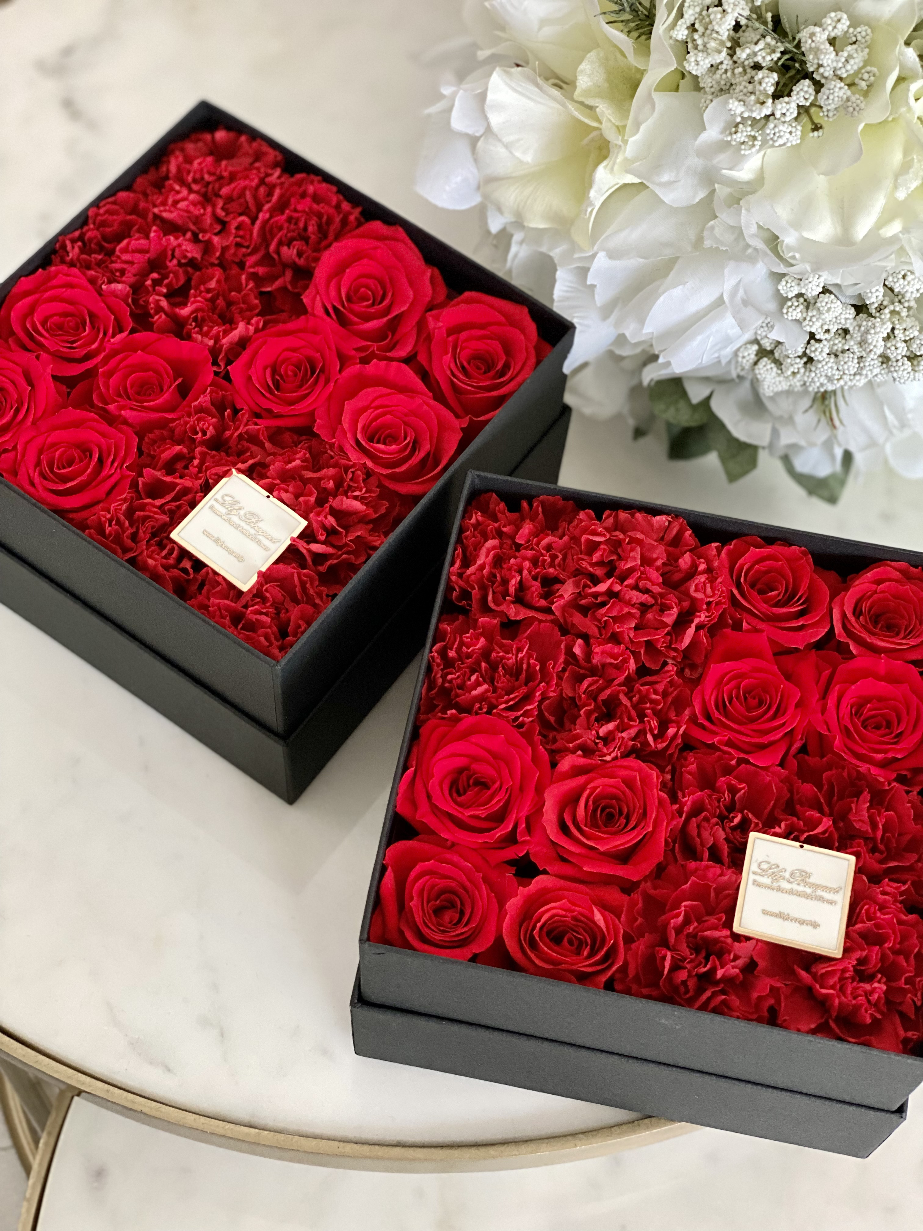 ボックスフラワー ボックスアレンジメント プリザーブドフラワー 誕生日プレゼント