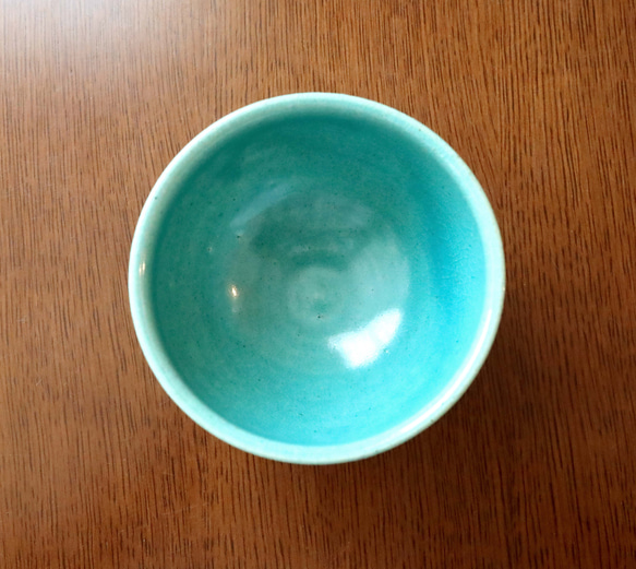 トルコ青釉の飯碗 ＊ ３ 8枚目の画像