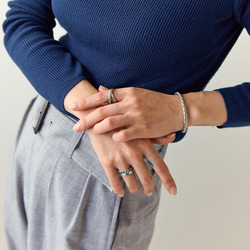 錫 x 銀戒指 [窄板錫戒指] 刻名字 第6張的照片