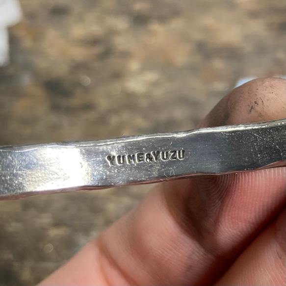 錫 x 銀戒指 [窄板錫戒指] 刻名字 第13張的照片