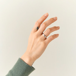 錫 x 銀戒指 [窄板錫戒指] 刻名字 第3張的照片