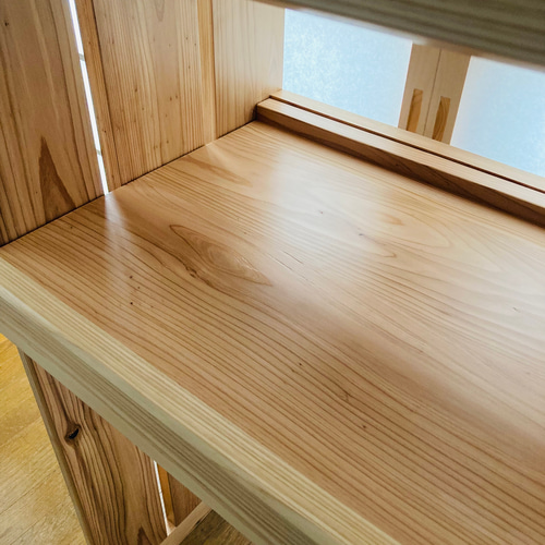 杉無垢板のレンジ台 オーダー自由 棚・シェルフ・ラック CHISEL&WOOD